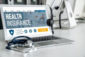 Health insurance web site modish registration system